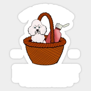 Put the lotion in the basket! Sticker